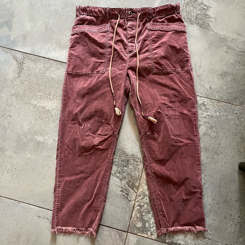 Women's mauve free people corduroy pants
